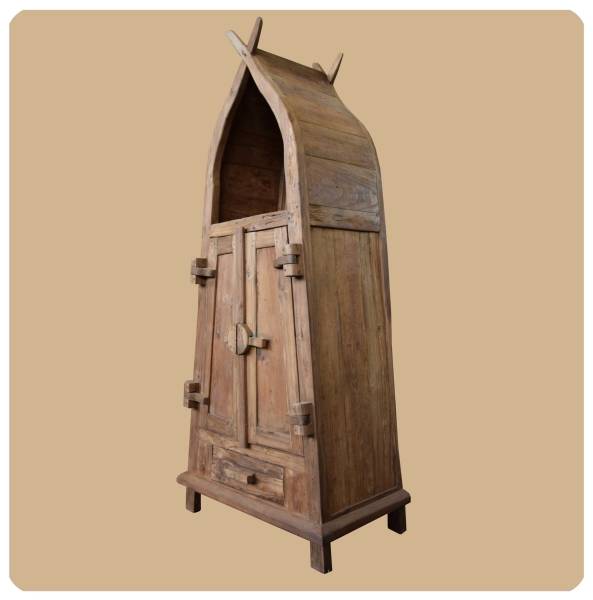 Simandra Altholz Schrank Vintage Massiv Teakholz Möbel Handarbeit "Sumatra 2"