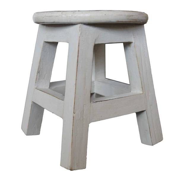Simandra Holzhocker Kinderhocker Hocker Sitzhocker Fußbank Massivholz Schemel Stuhl mit Tiermotiv Deko weiß Riesige Ersparnisse