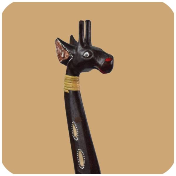 Simandra Holz Figur afrikanische Skulptur Holzfigur Afrika Deko Giraffe Wochenangebot