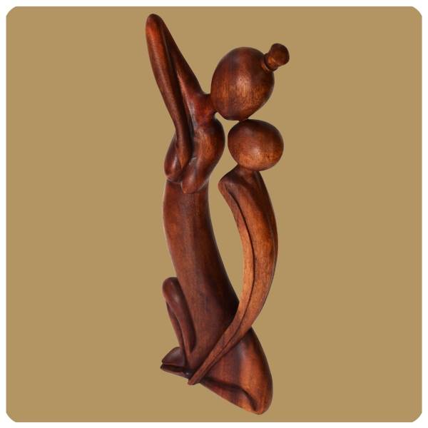 Simandra Skulptur abstrakte handgefertigte Holzfigur Sehnsucht XXL Format 60 cm Letzte 3 Tage