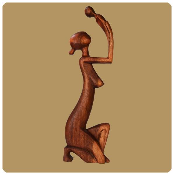 Simandra Skulptur abstrakte handgefertigte Holzfigur Zärtlichkeit XXL Format 60 JETZT KAUFEN
