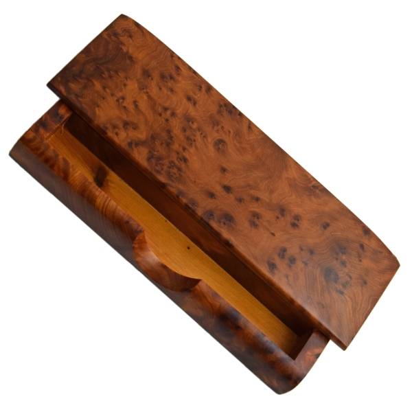 Simandra Stiftehalter Stiftebox Organizer Stifteablager Büro Stifteständer Büroablager Holz Thuja Wurzelholz Letzter Tag