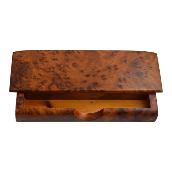 Simandra Stiftehalter Stiftebox Organizer Stifteablager Büro Stifteständer Büroablager Holz Thuja Wurzelholz Letzter Tag
