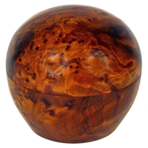 Simandra Thuja Holz Schatulle Dose Schmuckdose Holzschachtel Holzdose Holzschatulle Wurzelholz Kiste rund Bis zu 50% Rabatt