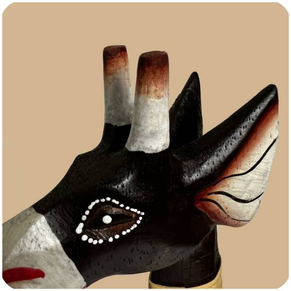 Simandra XXL afrikanische Holzfigur Giraffe Deko Holz Figur Skulptur Afrika Sonderangebot der Fabrik