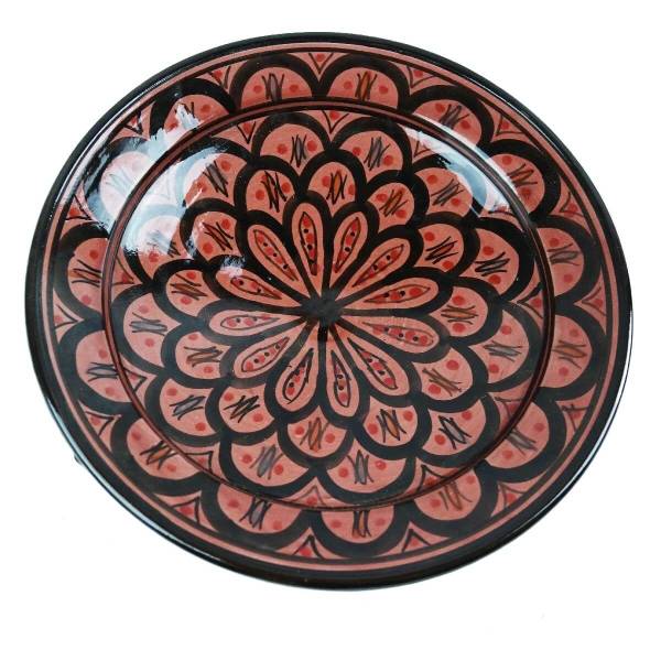 Simandra Orientalischer Keramik Teller handbemalt marokkanische Keramikschüssel Wandteller mittel Super Rabatt