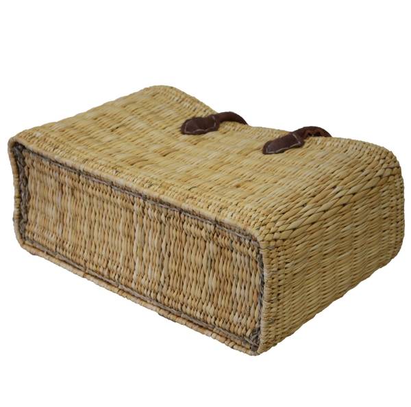Simandra Seegras Tasche mittel langer Griff Einkaufskorb Flechtkorb Korbtasche Korb Speichern exportieren