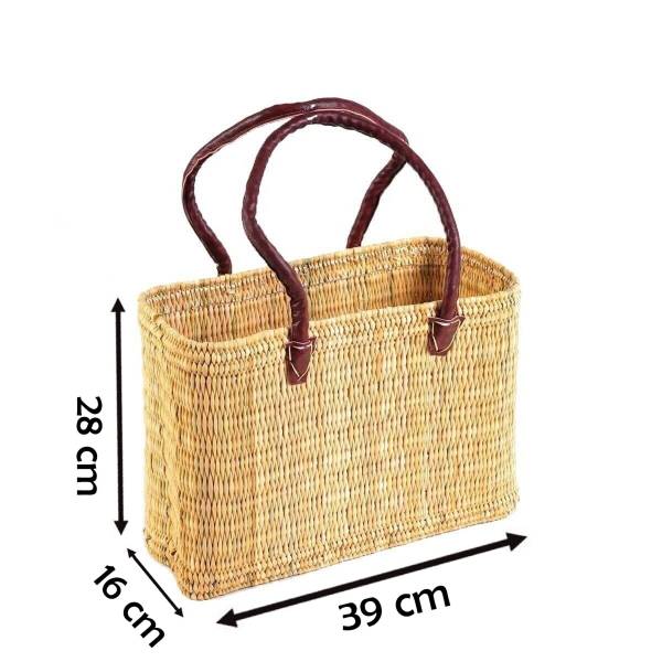 Simandra Seegras Tasche mittel langer Griff Einkaufskorb Flechtkorb Korbtasche Korb Speichern exportieren