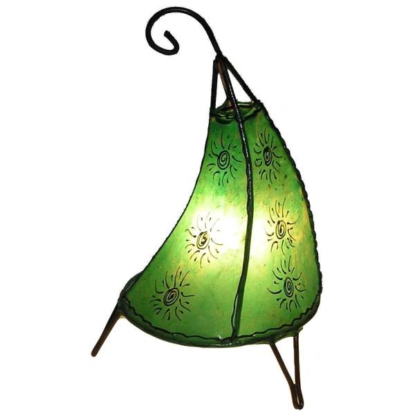 Simandra Orientalische Lampe Hennalampe marokkanische Lederlampe Tischleuchte Stehleuchte Henna Tissir Sonne 35-38 cm Im Verkauf