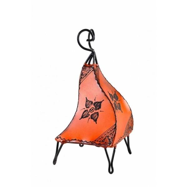 Simandra Orientalische Lampe Hennalampe marokkanische Lederlampe Tischleuchte Stehleuchte Mellah Orient 35-38 cm 50% Rabatt für begrenzte Zeit