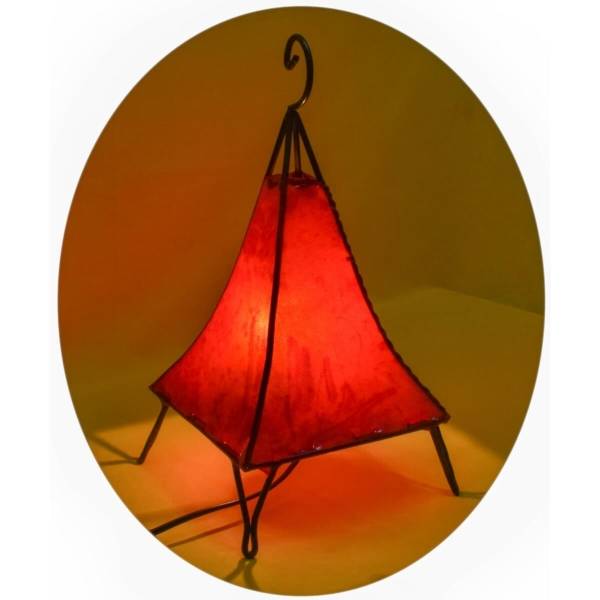 Simandra Orientalische Lampe Hennalampe marokkanische Lederlampe Tischleuchte Stehleuchte Pyramide einfarbig 35-38 cm Angebote