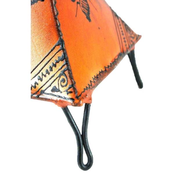 Simandra Orientalische Lampe Hennalampe marokkanische Lederlampe Tischleuchte Stehleuchte Pyramide Orient 35-38 cm Hotsell