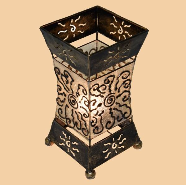 Simandra Stimmungsleuchte Stehlampe Xenia asiatische Tischlampe mit Sonnenmotiv Meist gekauft