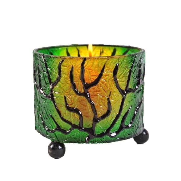 Simandra Windlicht Teelicht Teelichthalter Kerzenhalter Deko Resin Bali Asia Fieberglas Mediterrane rund Limitierter Zeitrabatt