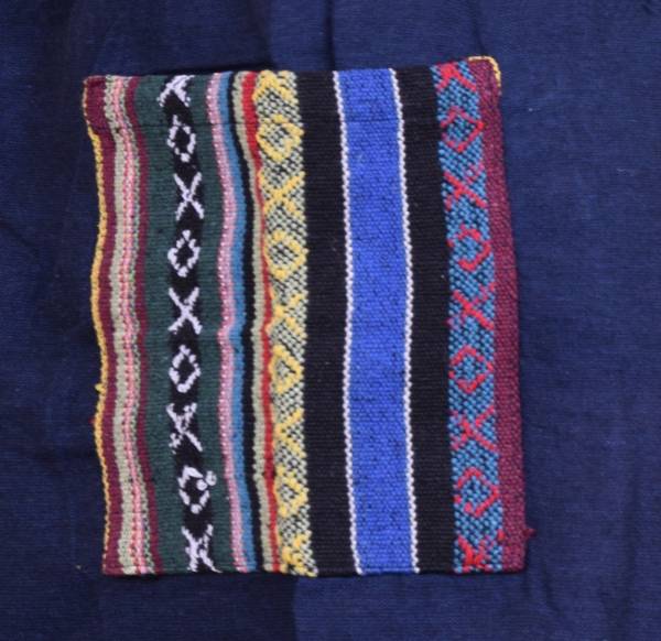 Simandra Luftige Ethno Haremshose "Rishikesh" im Boho-Stil mit bunten Web-Einsätzen Rabatt