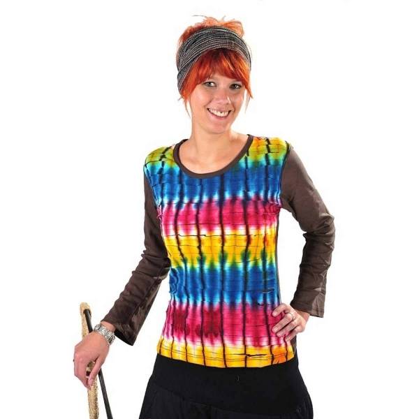 Simandra Patchwork Sweatshirt Sansa gebatikt im Cutted-Stil