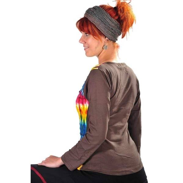 Simandra Patchwork Sweatshirt Sansa gebatikt im Cutted-Stil Online Shopping