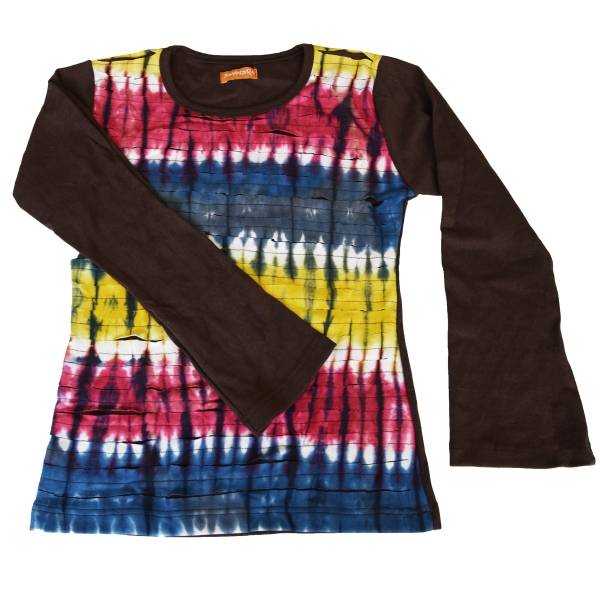 Simandra Patchwork Sweatshirt Sansa gebatikt im Cutted-Stil Online Shopping
