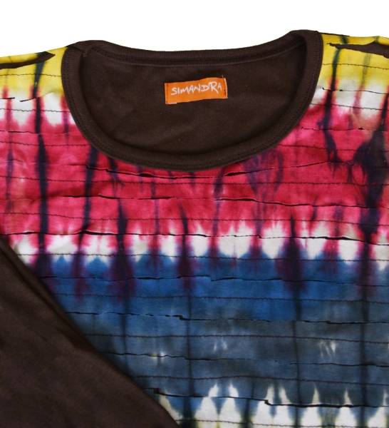 Simandra Patchwork Sweatshirt Sansa gebatikt im Cutted-Stil Online Shopping