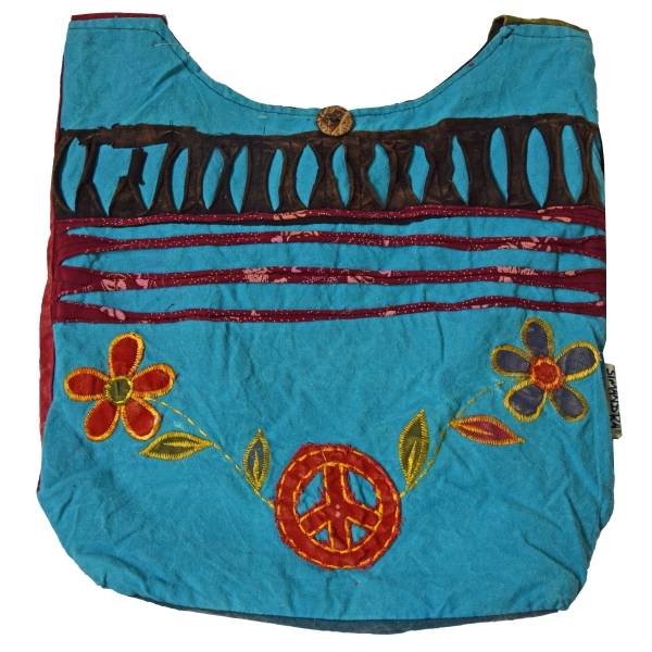 Simandra Patchwork Tasche Umhängetasche Handtasche Beuteltasche Tragetasche Schultertasche Shopper bestickt Exklusivangebot
