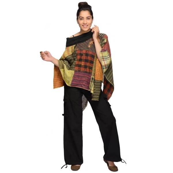 Simandra Rock Zipfelrock Patchwork Elfenrock Hippie Goa Psy Midi Mittelalter Knielang Sommerrock Fleurs Black Friday
