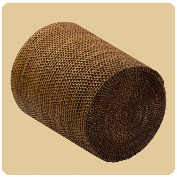 Simandra Rattan Papierkorb Burma, Flechtkorb Basket Korb Deko Unikat Handarbeit Natur rund Bestseller