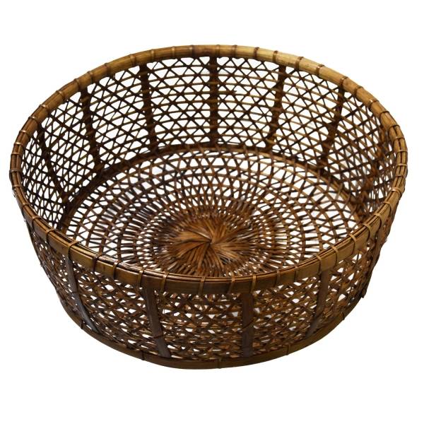 Simandra Rattankorb Obstschale Burma aus Rattan und Bambus, dekoratives Unikat Handarbeit Saisonale Angebote