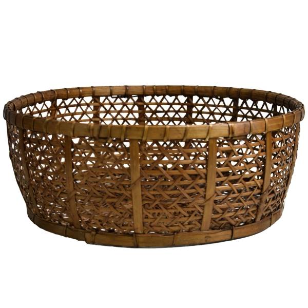 Simandra Rattankorb Obstschale Burma aus Rattan und Bambus, dekoratives Unikat Handarbeit Saisonale Angebote