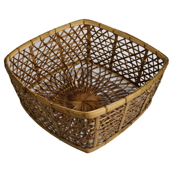 Simandra Rattankorb Obstschale Korb aus Rattan und Bambus handgefertigtes Unikat Räumungsverkauf