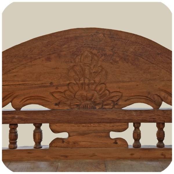 Simandra Recycling Teak Holz Regal Sulawesi mit Ablagen und integrierter Truhe Kauf eins, bekomm eins gratis