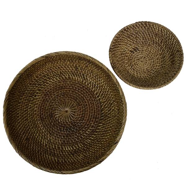 Simandra Schale Korb Körbchen aus Naturmaterial 100% Ata Rattan geflochten Tiefpreis