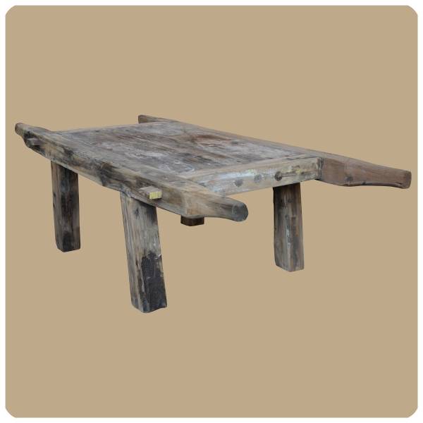 Simandra Teak-Altholz Bank massiver Beistelltisch Couchtisch Handarbeit aus Java Simandra Wochenangebot