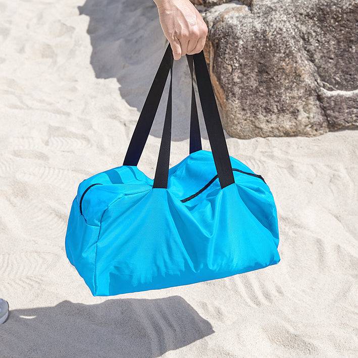 Sobuy SoBuy Lycra Strandzelt mit 4 Alu-Stangen Sonnensegel Strandmuschel Hellblau OZT02-HB Top Angebot