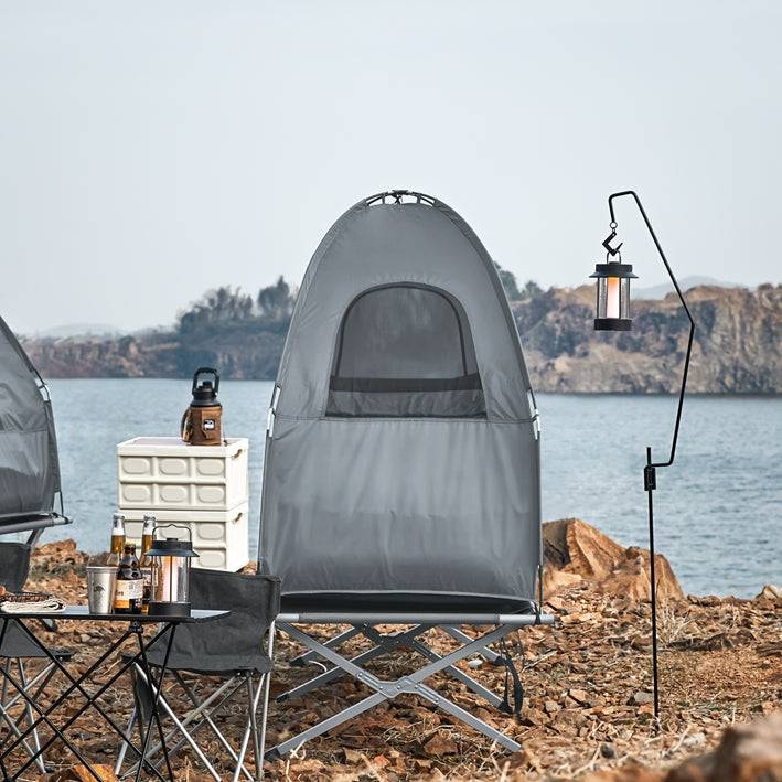 Sobuy SoBuy 4in1-Zelt Für 1 Person Wurfzelt Feldbett mit Campingliege Hellgrau OGS32-HG Online Outlet