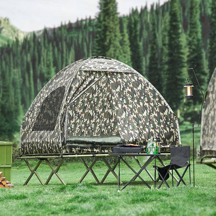 Sobuy SoBuy 4in1-Zelt Für 2 Personen Wurfzelt Feldbett mit Campingliege Tarnfarbe OGS32-L-TN Exklusive Angebote