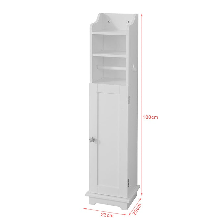 Sobuy SoBuy Toilettenpapierhalter Toilettenpapier Aufbewahrung Badezimmerschrank Weiß FRG177-W Räumungsverkauf
