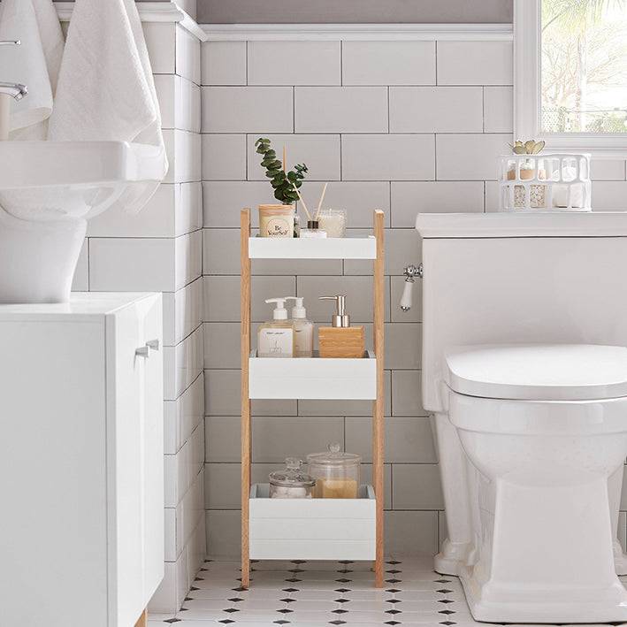 Sobuy SoBuy Badregal kleines Regal Aufbewahrungsregal Weiß FRG226-WN Neueste Stile