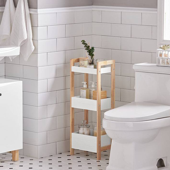 Sobuy SoBuy Badregal kleines Regal Aufbewahrungsregal Weiß FRG226-WN Neueste Stile