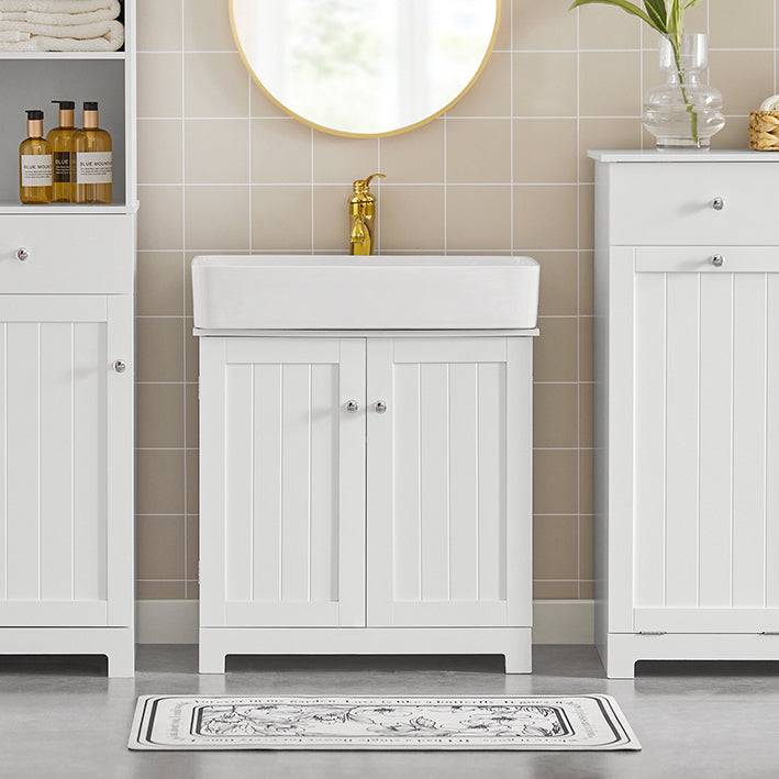 Sobuy SoBuy Waschbeckenunterschrank Badezimmerschrank Weiß Landhaus BZR18-W Letzter Tag