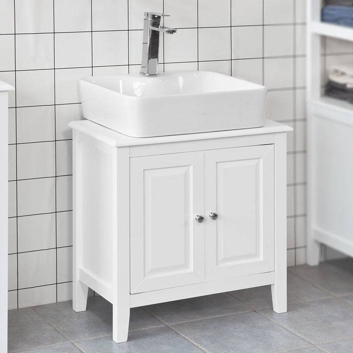 Sobuy SoBuy Waschbeckenunterschrank Weiß Badezimmerschrank Landhaus FRG202-W Zeitbegrenzte Promotion