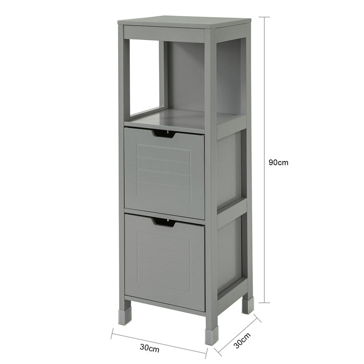 Sobuy SoBuy Bad Hochschrank Badschrank stahlgrau Badezimmermöbel Landhaus FRG127-SG Bis zu 50% Rabatt