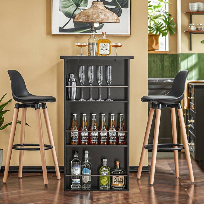 Sobuy SoBuy Bartisch Stehtisch Küchentisch Schwarz FWT17-SCH Weihnachtsangebot