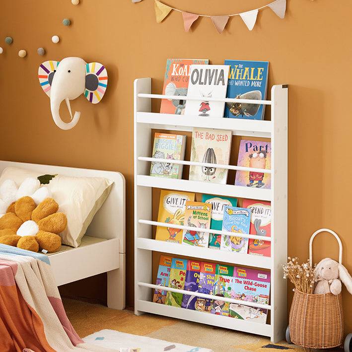 Sobuy SoBuy Kinder Bücherregal Wandregal für Kinder mit 4 Ablagen KMB08-W Exklusive Angebote