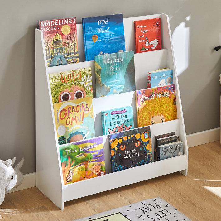 Sobuy SoBuy Kinderbücherregal Zeitungsständer Aufbewahrungsregal für Kinder KMB32-W Blitzangebot