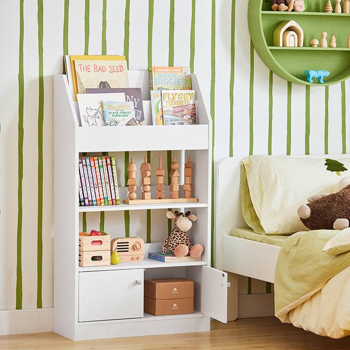 Sobuy SoBuy Kinderbücherregal Standregal Kinderzimmer Aufbewahrungsregal Weiß KMB11-W VIP-Rabatte