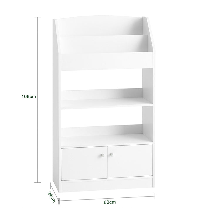 Sobuy SoBuy Kinderbücherregal Standregal Kinderzimmer Aufbewahrungsregal Weiß KMB11-W VIP-Rabatte