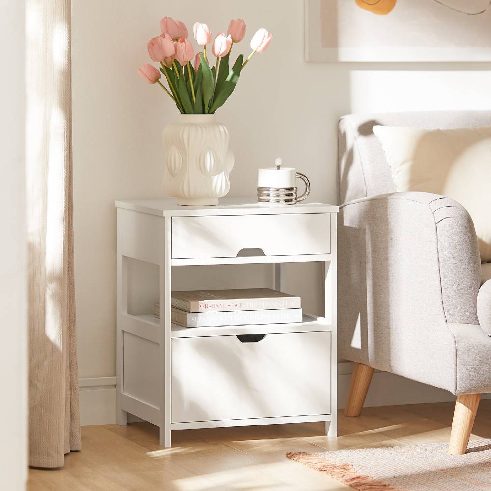 Sobuy SoBuy Nachttisch Nachtschrank Beistelltisch Weiß FRG258-W Tiefpreis