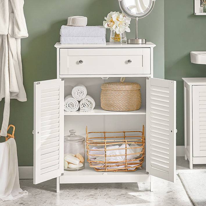Sobuy SoBuy Badkommode Badzimmerschrank Sideboard Weiß FRG238-W Letzte 3 Tage