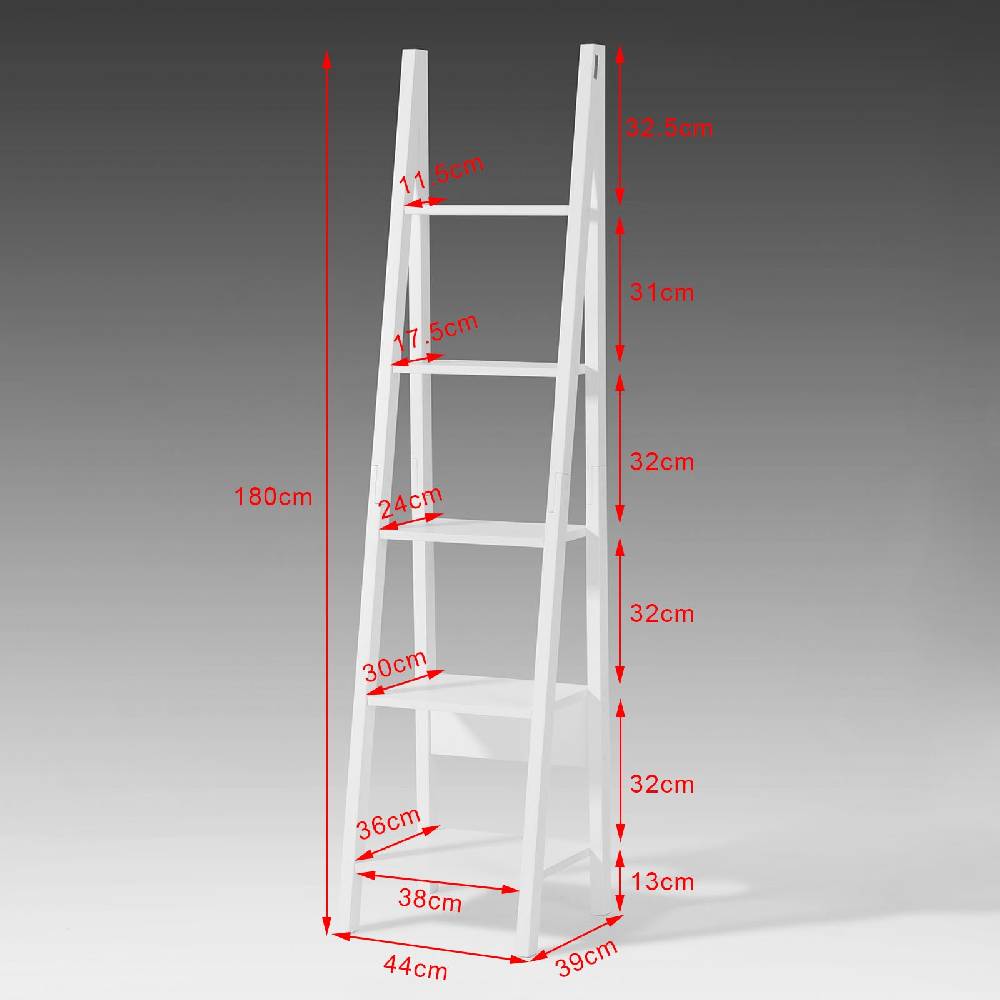 Sobuy SoBuy Leiterregal Weiß Bücherregal Standregal Holz FRG101-W JETZT KAUFEN