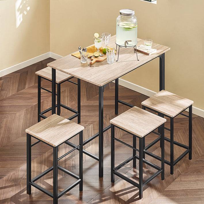 Sobuy SoBuy Bartisch mit 4 Hockern Bartisch set 5-teilig OGT11-N Letzte 2 Tage